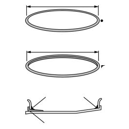 JOINTS D'ÉTANCHÉITÉ GC TYPE O JANTE 25' D. 6.6mm (VENDUS PAR 2)