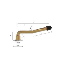 VALVE TUBELESS PL DOUBLE COUDE M756 (VENDU PAR 10)