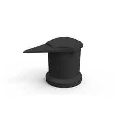 INDICATEUR CACHE ECROU DUSTITE LR NOIR 33 mm (VENDU PAR 50)