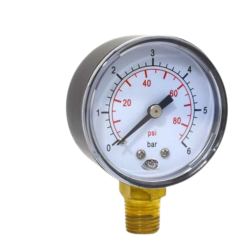 MANOMETRE RADIAL ROND 1/4''(0-12 BARS) D.50