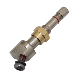 VALVE TPMS POUR CAMION NICKELÉE N° 9.7 63MS, ANGLE DE BASE 26°