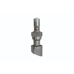 VALVE TPMS POUR CAMION NICKELÉE N° 9.7 51MS, ANGLE DE BASE 22°
