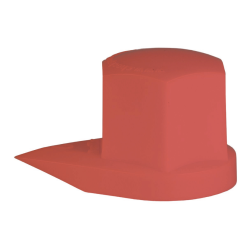 INDICATEUR DESSERAGE ET CACHE ECROU ROUGE 24 mm (VENDU PAR 50)