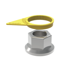 INDICATEUR DESSERRAGE ECROU JAUNE 18 mm (VENDU PAR 100)