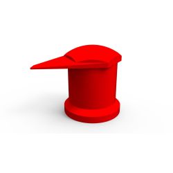 INDICATEUR CACHE ECROU DUSTITE LR ROUGE 27 mm (VENDU PAR 50)