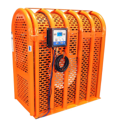 ENSEMBLE CAGE FERMEE ET AUTOMATE DE GONFLAGE